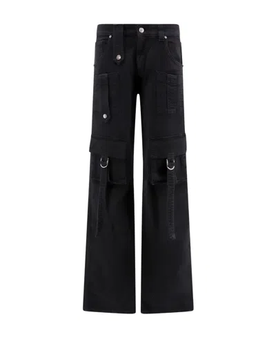 BLUMARINE DENIM CARGO TROUSERS