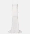 Blumarine Draped Gown In White