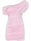 Blumarine Draped Mini Dress In Pink
