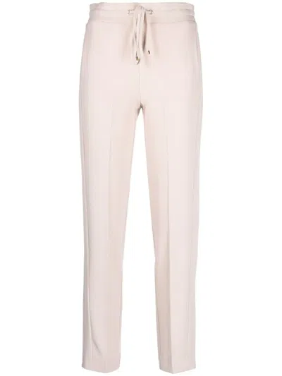 Blumarine Drawstring Slim-fit Trousers In Neutrals