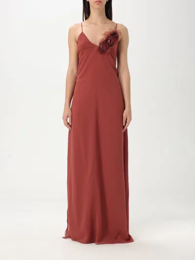 BLUMARINE DRESS BLUMARINE WOMAN COLOR BROWN,G58995032