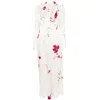 Blumarine Roses-print Maxi Dress In Multicolor