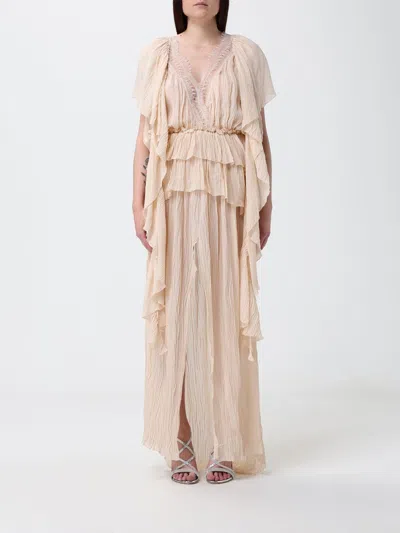 Blumarine Dress Woman In Neutral