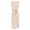 Blumarine Midi Dress In Twill With 3d Flower