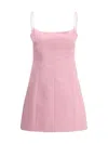 Blumarine Duchess Short Dress Spaghetti Straps In Pink