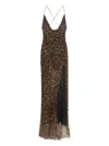 Blumarine Leopard-print Silk Gown In Animal Print