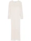 Blumarine Beige Mini Dress Quilted In Beige