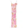 Blumarine Print Jersey Dress In Pink