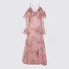 Blumarine Pink Midi Dress In Pink