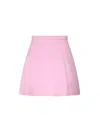 Blumarine Duchesse High-rise Satin Maxi Skirt In Pink