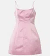 Blumarine Duchess Short Dress Spaghetti Straps In Pink