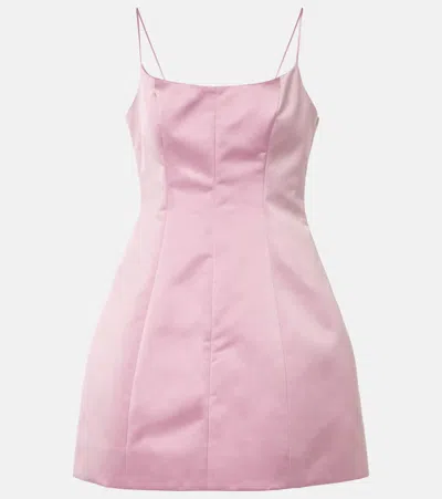 BLUMARINE DUCHESS SATIN MINI DRESS