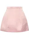 Blumarine Duchesse High-rise Satin Maxi Skirt In Pink