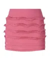Blumarine Elastic Waist Skirt In Pink
