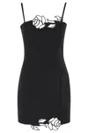 Blumarine Mini Abito In Cady Nero Donna In Black