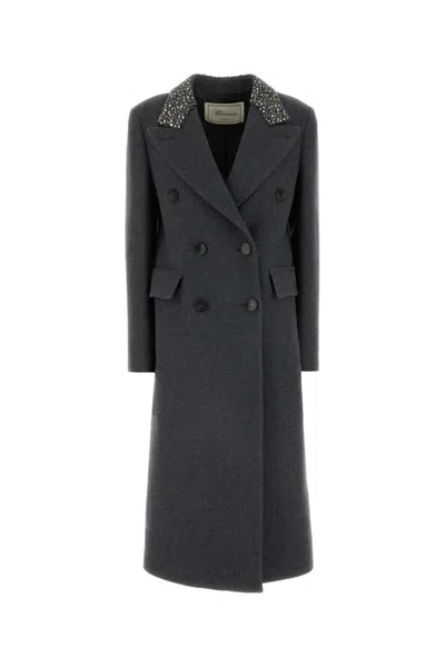 Blumarine Embellished Double In Darkshadowgrey
