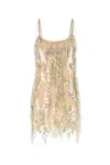 Blumarine Mai Abito In Rete Decorata Donna