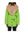 Blumarine Emblem Twist Knitted Sweater In Green