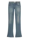 Blumarine Embroidered Flared Jeans In Blue