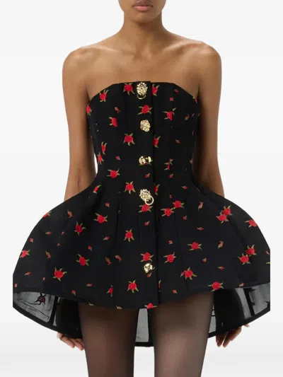 Blumarine Embroidered Mini Dress In Multi