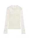 Blumarine Embroidered-inserts Blouse In White