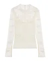 Blumarine Embroidered-inserts Blouse In White