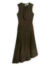 Blumarine Asymmetric Dress In Green
