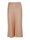 Blumarine Enver Satin Skirt In Pink