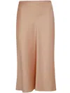 Blumarine Enver Satin Skirt In Pink