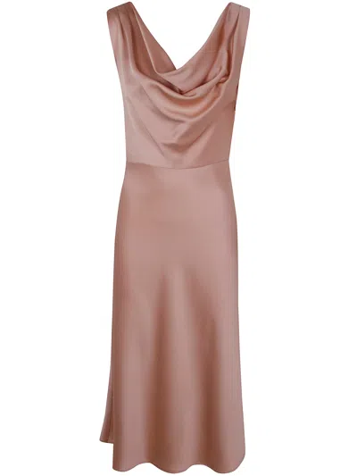 BLUMARINE BLUMARINE ENVERS SATIN DRESS