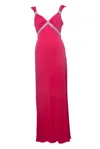 Blumarine Evening Gown In Red In Pink
