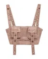 Blumarine Eyelet-detail Bandeau Top In Nude