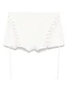 Blumarine Eyelet-detail Shorts In White