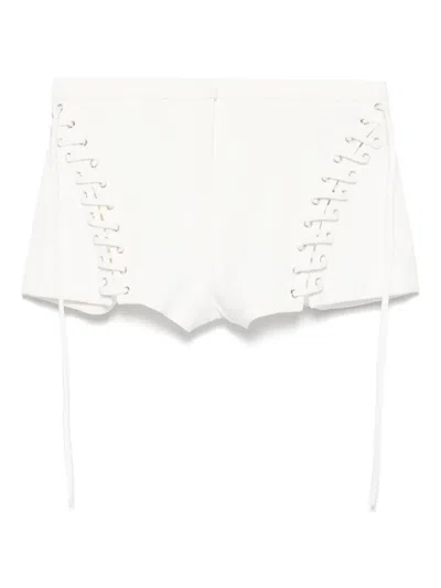Blumarine Eyelet-detail Shorts In White