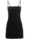 Blumarine Eyelet-embellished Minidress In Black