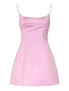 Blumarine Duchess Short Dress Spaghetti Straps In Nude & Neutrals