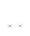 Blumarine Transparent Farfalla Earrings In White
