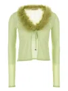 Blumarine Green Knitted Cardigan