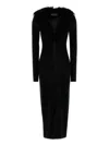Blumarine Black Wool Cardigan In Animal Print