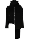Blumarine Felted Bomber Jacket In Black