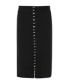 Blumarine Fitted Knit Skirt In Black