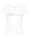 Blumarine Women Logo Cotton T-shirt