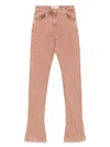 Blumarine Cotton Bull Skinny Jeans In Braun