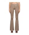 Blumarine Flare Casual Pants In Nude