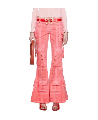 Blumarine Ssense Exclusive Pink Trousers In N0729 Bubblegum