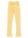 Blumarine Flared Jeans In Yellow