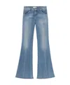 Blumarine Flared-leg Cotton Jeans In Blue