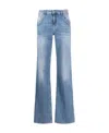 Blumarine 2j112a Straight Leg Jeans In Blue