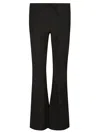 Blumarine Flared Bow-detail Trousers In Black