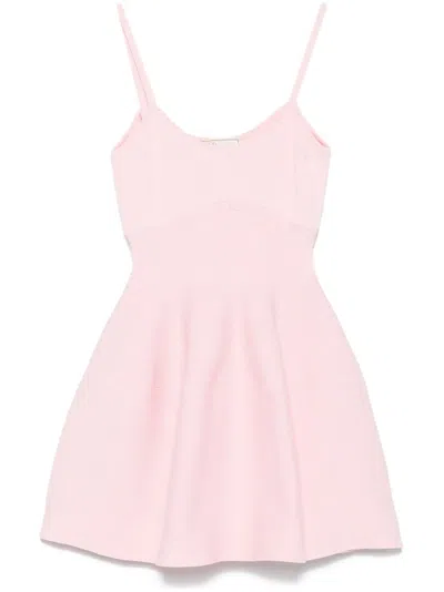 Blumarine Flared Mini Dress In Pink